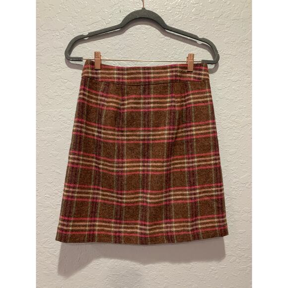 Talbots Wool Blend Skirt Preppy Boho Size 4 - Picture 5 of 6